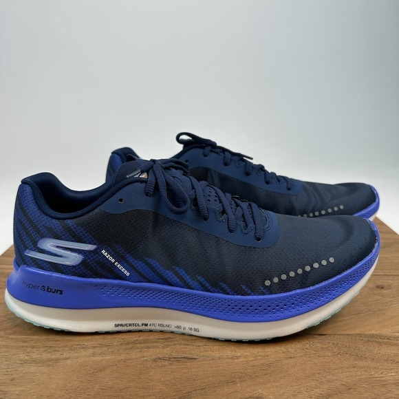 New Womens Skechers Go Run Razor Excess Black Athletic Sneakers Shoes Size 10 M - Picture 1 of 8
